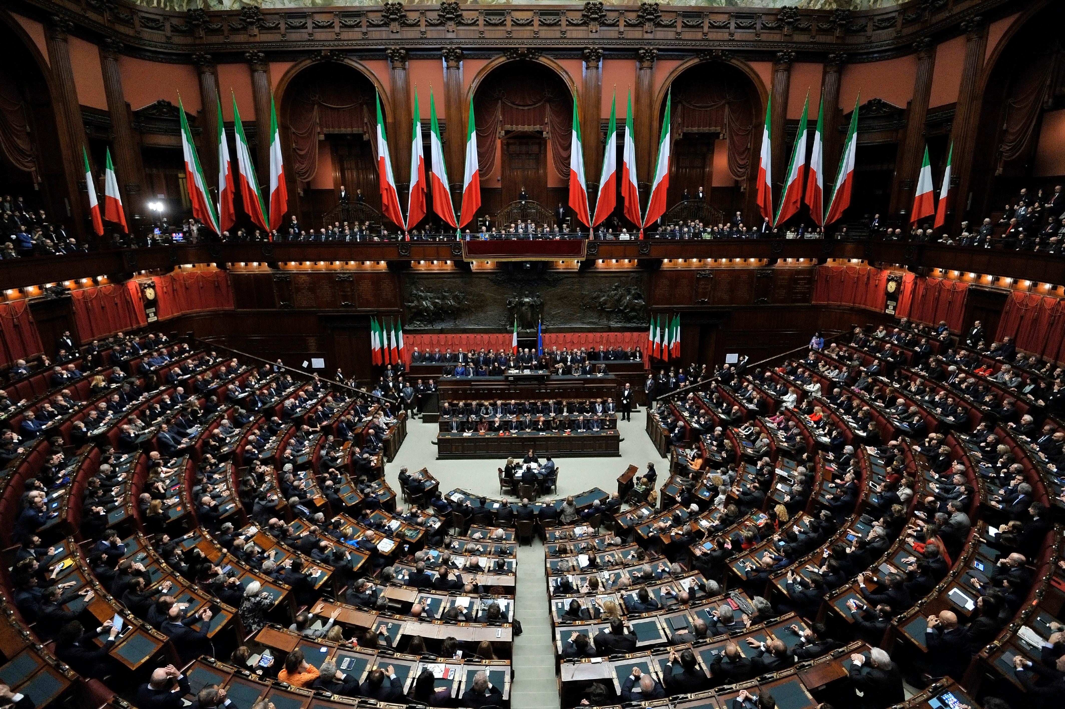 Parlamento in seduta comune in occasione del giuramento del Presidente della Repubblica, Sergio Mattarella, 3 febbraio 2015