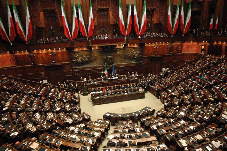 Parlamento in seduta comune, cerimonia per il 60° anniversario della Costituzione