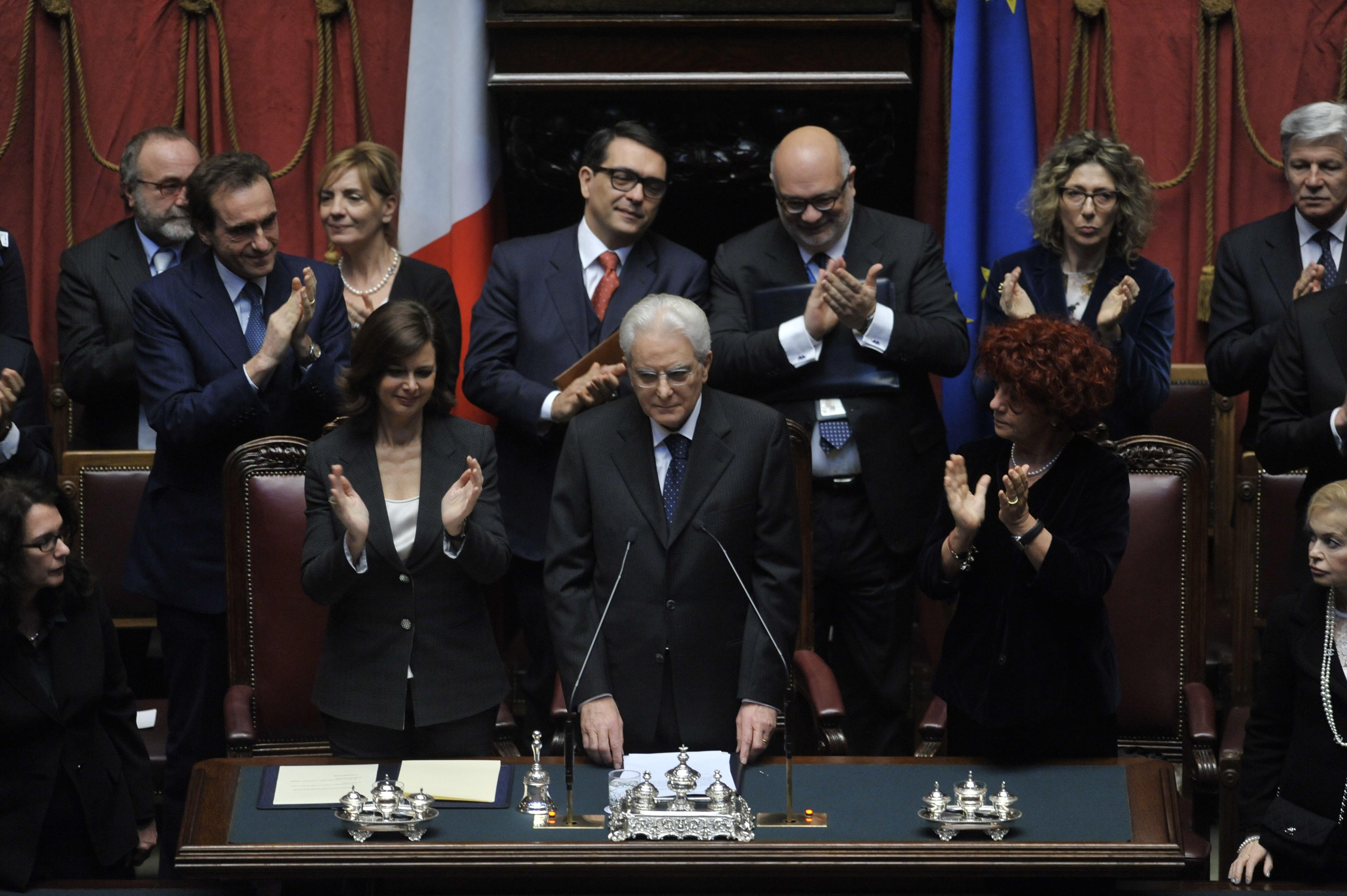 Giuramento del Presidente della Repubblica, Sergio Mattarella, 3 febbraio 2015