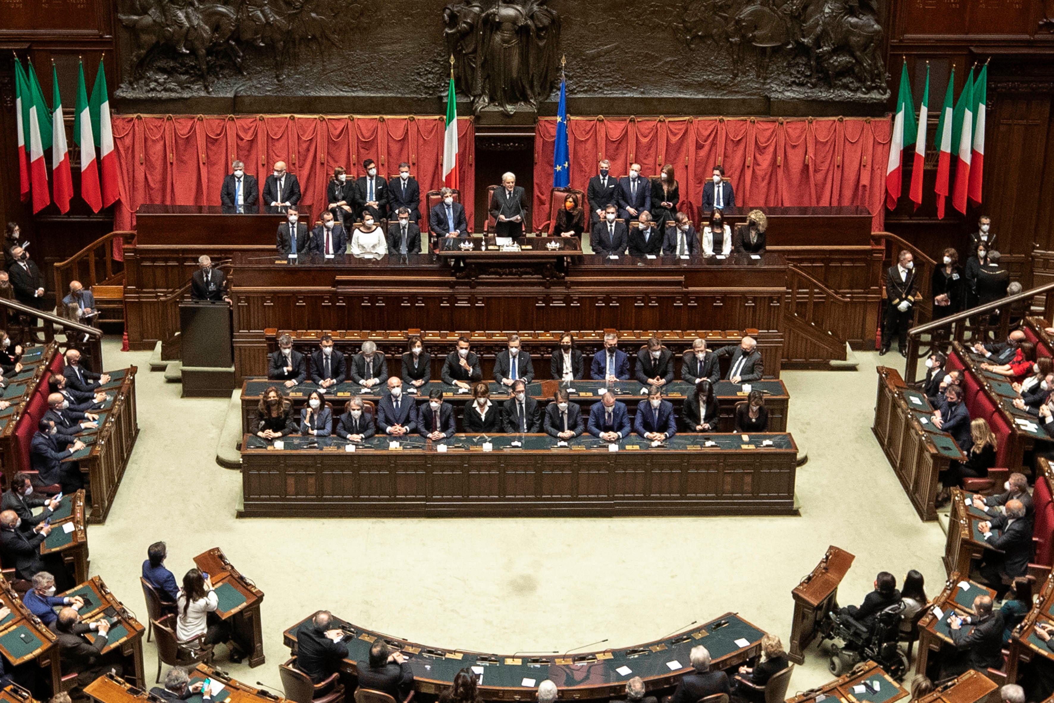 Giuramento del Presidente della Repubblica, Sergio Mattarella, 3 febbraio 2022