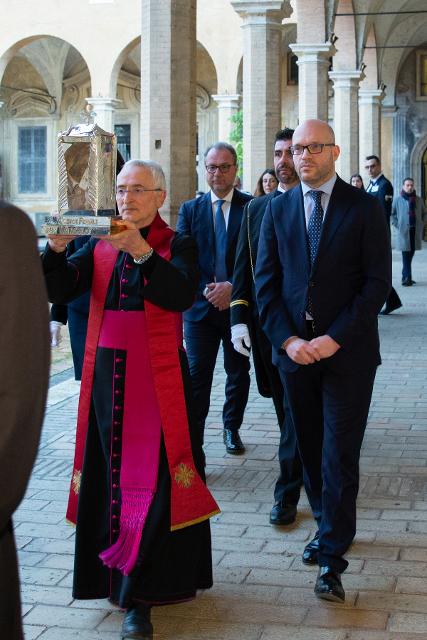 Camera dei deputati, Complesso di Vicolo Valdina - Visita della reliquia del Beato Rosario Livatino