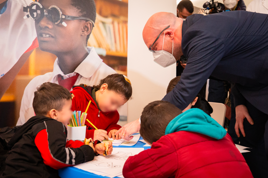 Un momento delIa partecipazione del Presidente Lorenzo Fontana, alla tappa di Roma del progetto ‘Giornate della Vista 2022-2023’