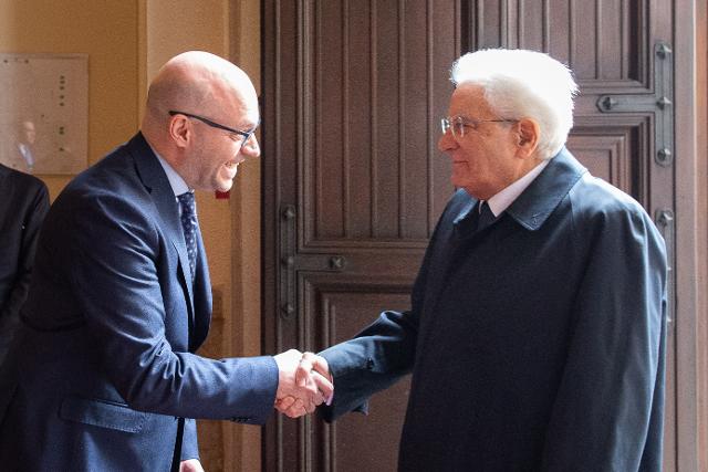 Il Presidente Fontana con il Presidente della Repubblica, Sergio Mattarella