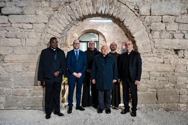 Il Presidente Lorenzo Fontana in visita al Santuario della Spogliazione di Assisi