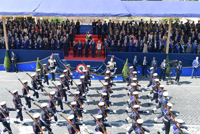 Il Presidente Fontana assiste alla Parata Militare ai Fori Imperiali