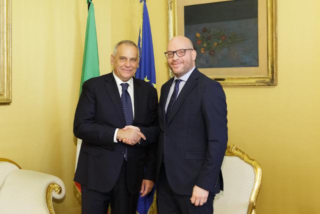 Il Presidente Fontana con Lamberto Giannini, Prefetto di Roma