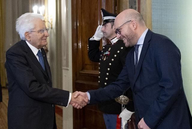 Il Presidente Fontana con il Presidente della Repubblica, Sergio Mattarella