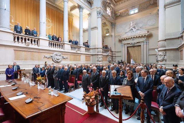 La Sala della Corte di Cassazione fotografata dal banco della Presidenza