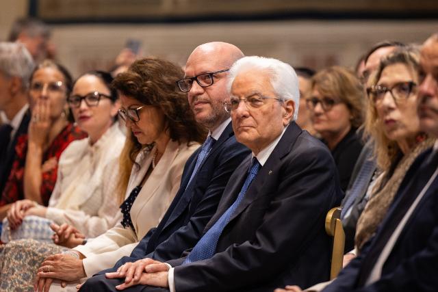 Il Presidente Lorenzo Fontana con il Presidente della Repubblica, Sergio Mattarella, alla presentazione della Relazione annuale dell’Autorità Garante per l’Infanzia e l’Adolescenza