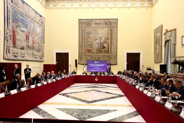 Un momento della conferenza per la formazione e la promozione della cultura della sicurezza cibernetica come asset strategico per l’Italia