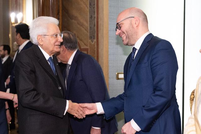 Il Presidente Fontana con il Presidente della Repubblica, Sergio Mattarella, nel corso della celebrazione del Giorno della Memoria