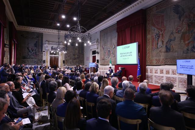 Un momento della Presentazione della Relazione della Concessionaria Servizi Assicurativi Pubblici (Consap SpA).