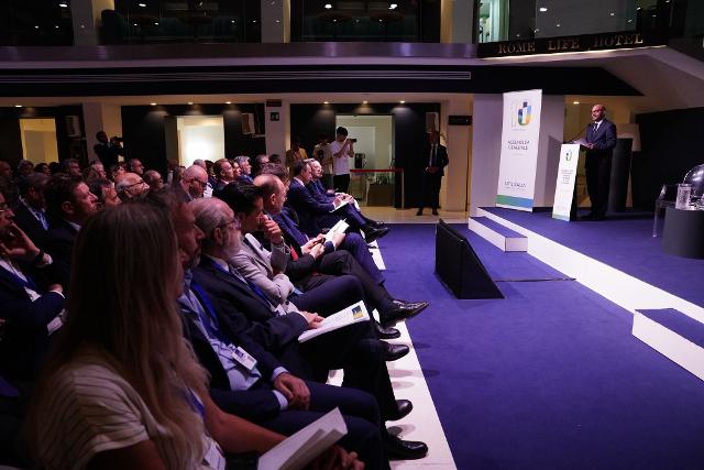 Un momento nel corso del convegno “Utilitalia 2035 – Costruiamo insieme i prossimi 10 anni di futuro”
