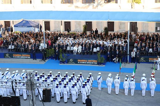 Un momento nel corso della celebrazione del 160° Anniversario dell’istituzione del Corpo delle Capitanerie di porto