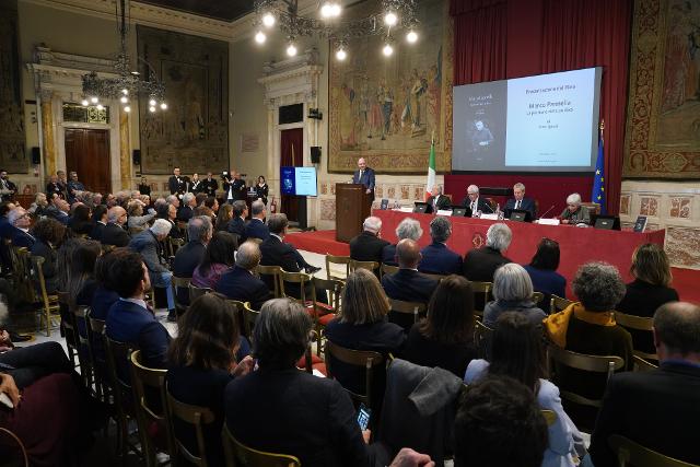 Un momento della presentazione del libro “Marco Pannella, la passione della politica” presso la Sala della Regina di Palazzo Montecitorio.