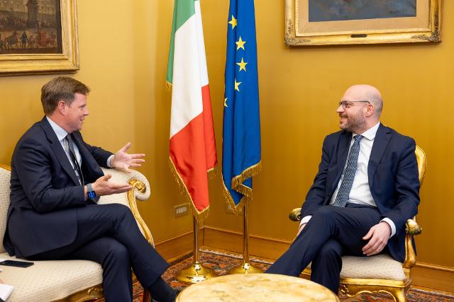 Il Presidente Fontana a colloquio con l’Ambasciatore Hickey, in carica dallo scorso aprile.