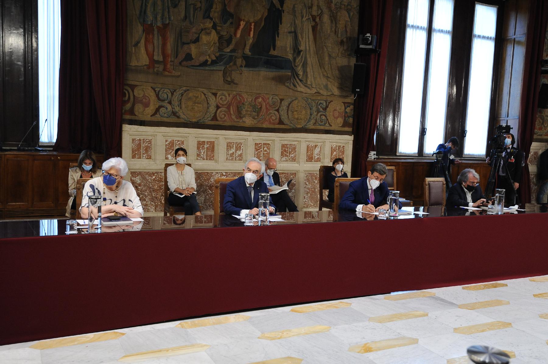 Relazione annuale Agcom con il Presidente Lasorella e la Vicepresidente della Camera Spadoni.