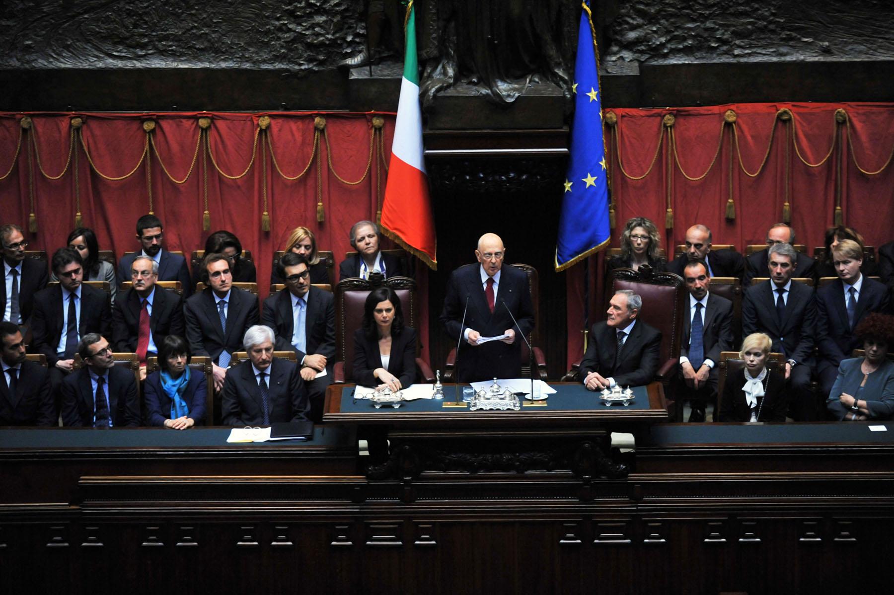 Giuramento del Presidente della Repubblica Giorgio Napolitano