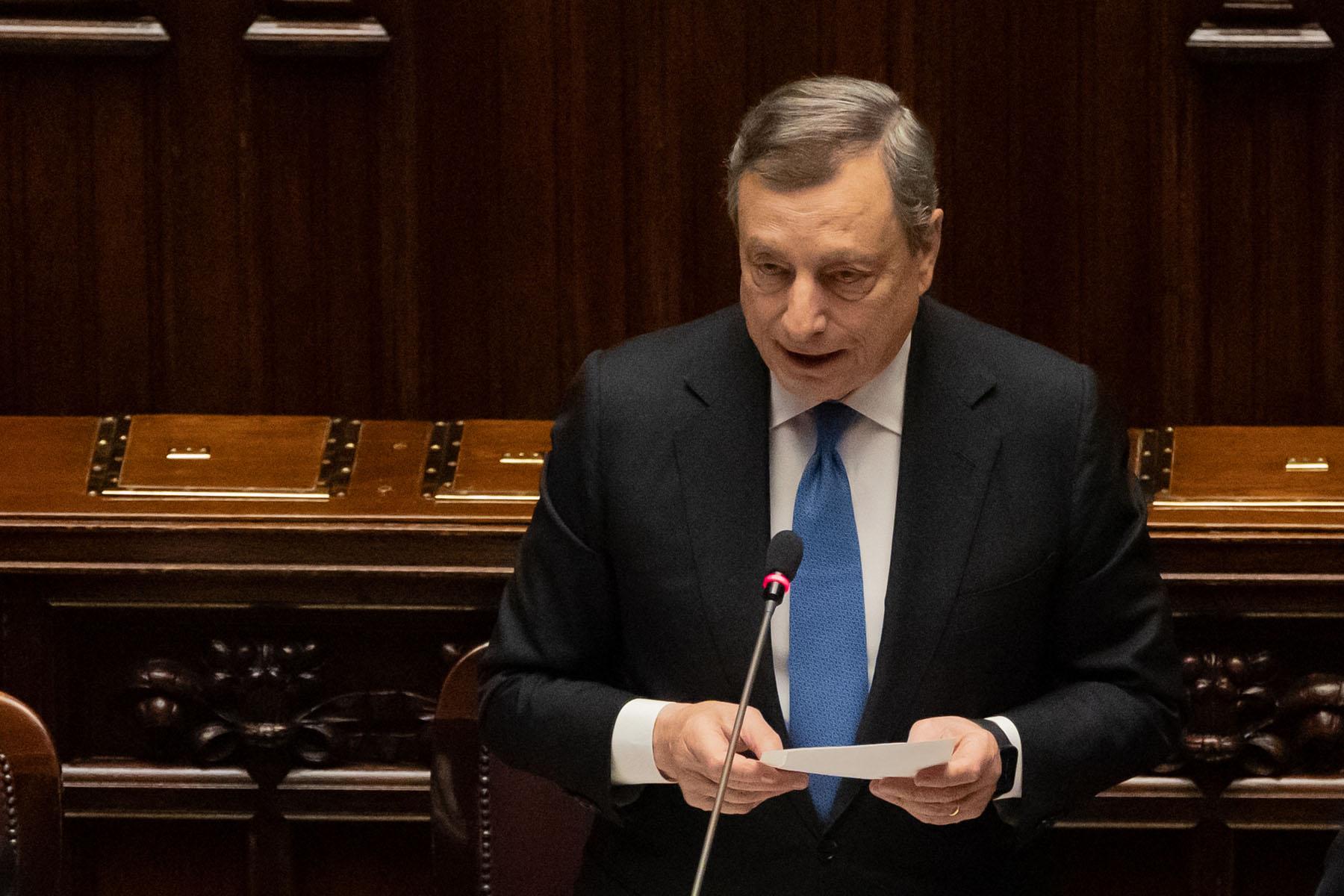 Intervento del Presidente del Consiglio dei Ministri, Mario Draghi