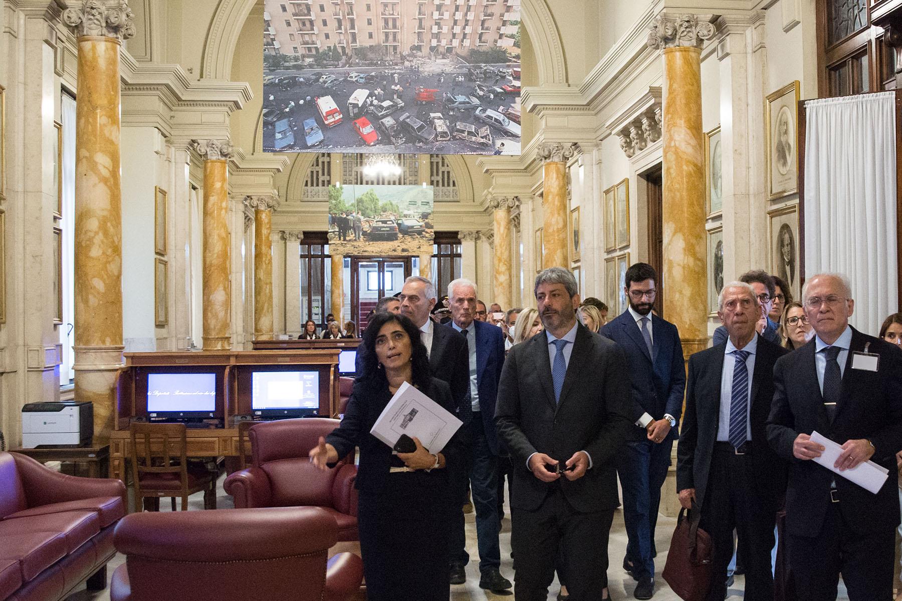 La visita al percorso diffuso della mostra a Palazzo Montecitorio