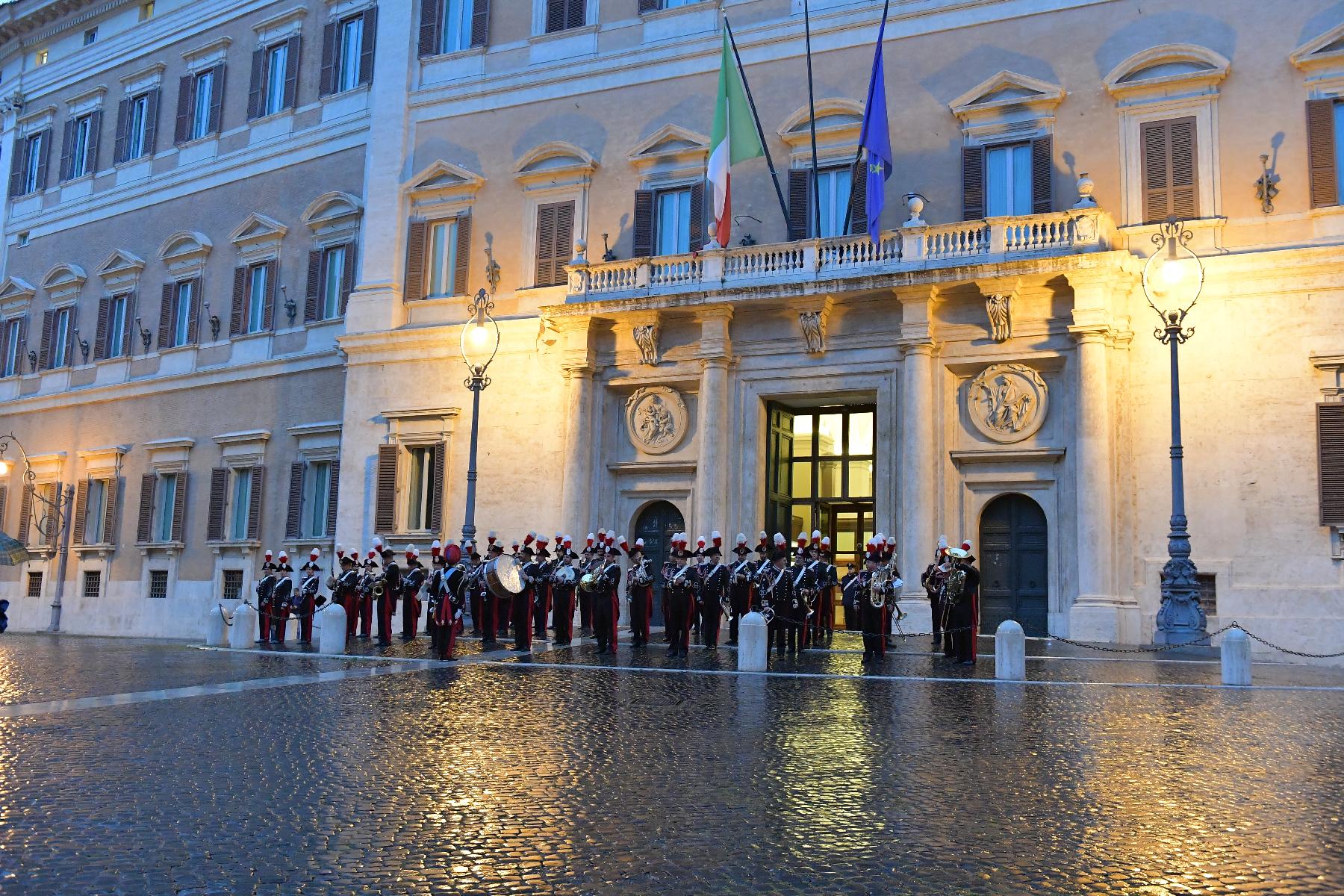 Esibizione della banda musicale dei Carabinieri
