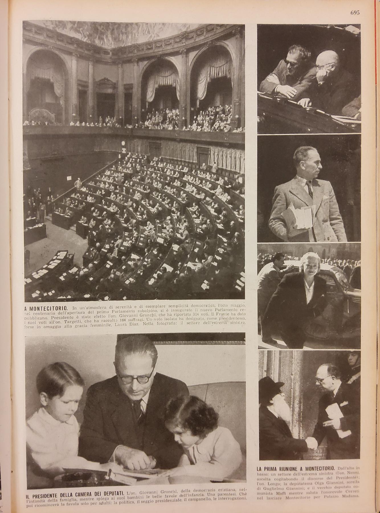 16 maggio 1948 - Pagina della rivista settimanale "L'Illustrazione Italiana".