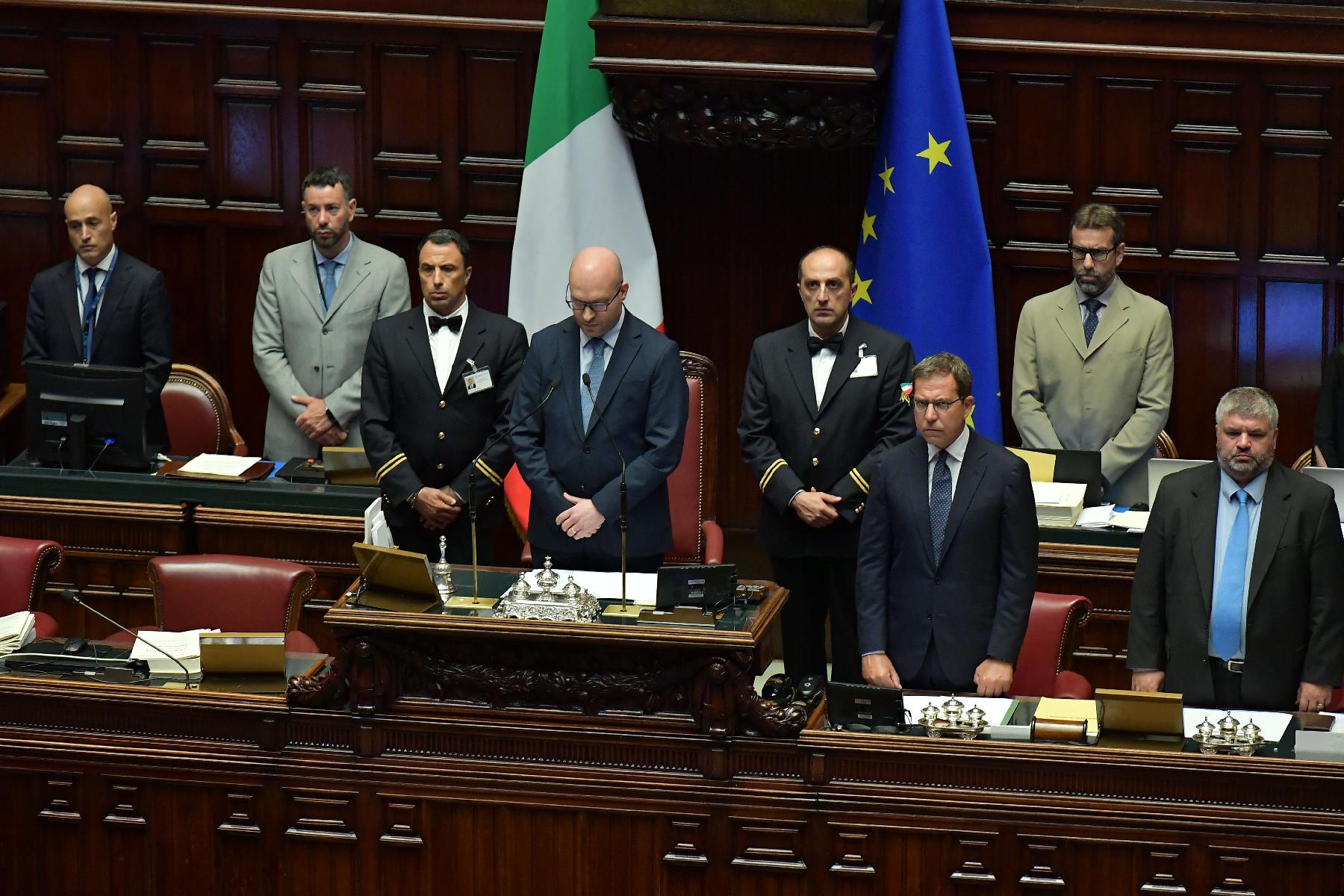 L'Aula ha osservato un minuto di silenzio per le vittime della strage di Bologna