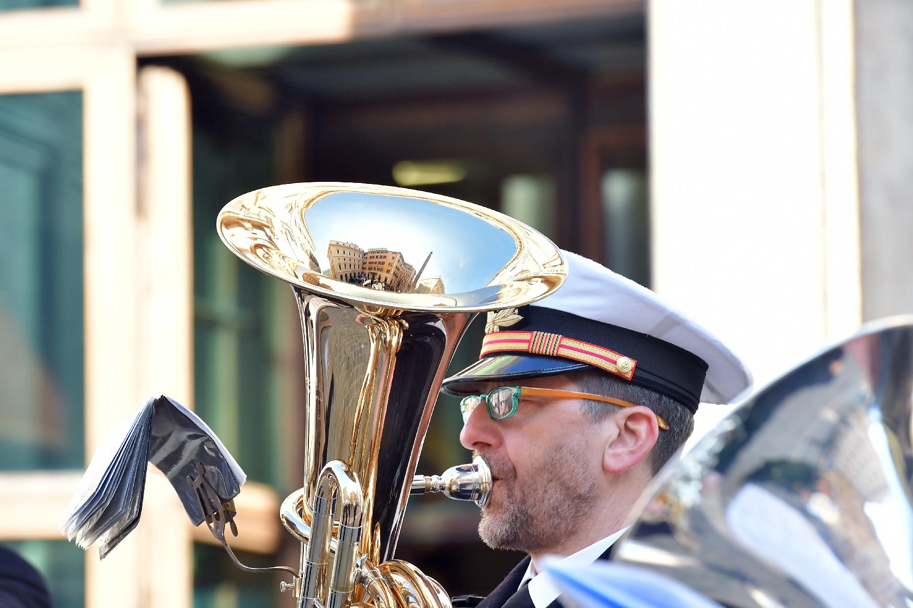 Secondo appuntamento dell’anno di “Montecitorio a porte aperte” che si è aperto con il concerto della banda della Marina Militare Italiana.