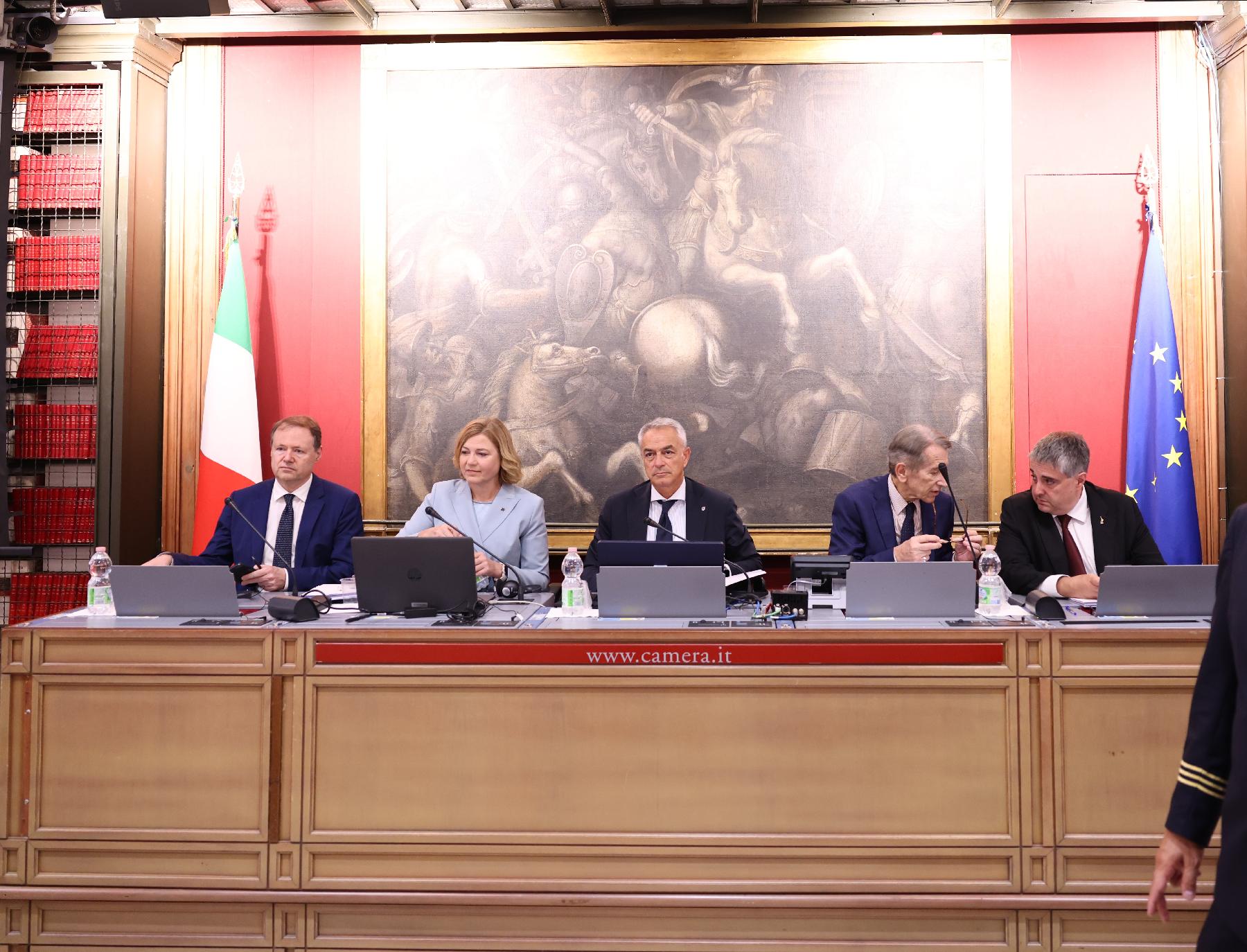 Presso la Sala del Mappamondo di Montecitorio l'audizione della vicepresidente esecutiva della Commissione europea per la sovranità tecnologica, la sicurezza e la democrazia, Henna Virkkunen