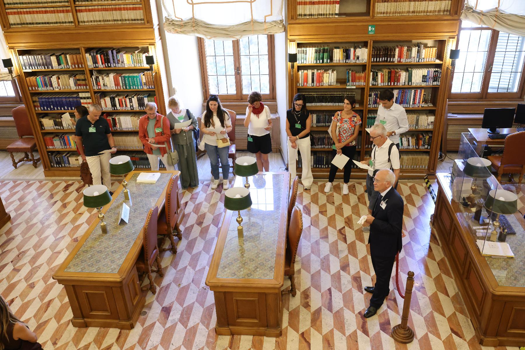 Iniziativa Insula Sapientiae, un percorso attraverso Palazzo San Macuto, sede della Biblioteca della Camera dei deputati, e Palazzo della Minerva, sede della Biblioteca del Senato della Repubblica.
