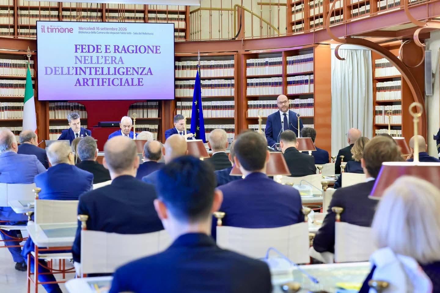 Mercoledì 16 settembre si è svolto il convegno "Fede e ragione nell'era dell'intelligenza artificiale". Saluto del Presidente della Camera, Lorenzo Fontana. Ha concluso il Cardinale Pietro Parolin.